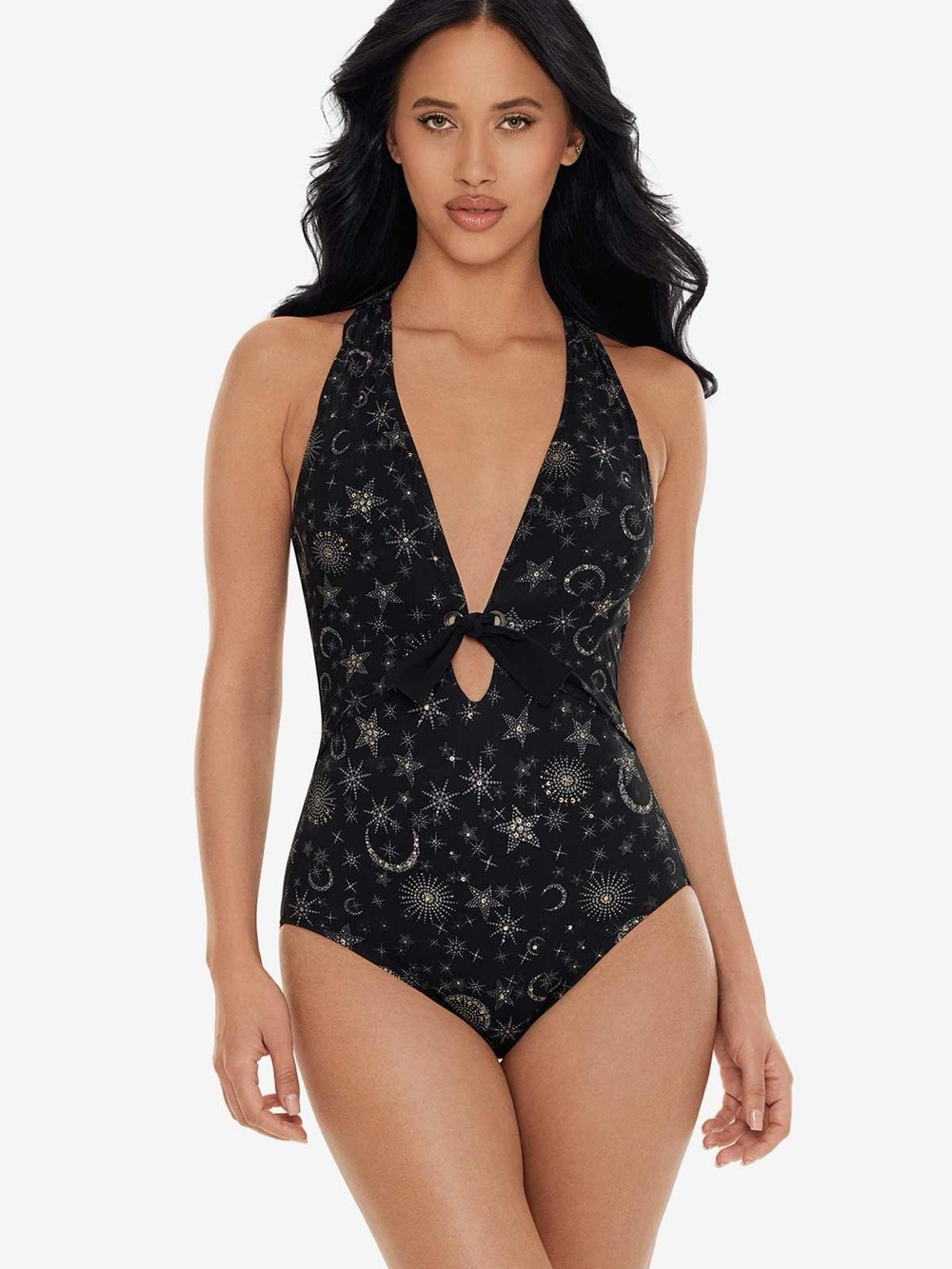 Magic suit Black Celestial-Print One-Piece Swimsuit